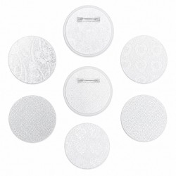 Silver-coloured paper circles, 60 mm – 50 pieces