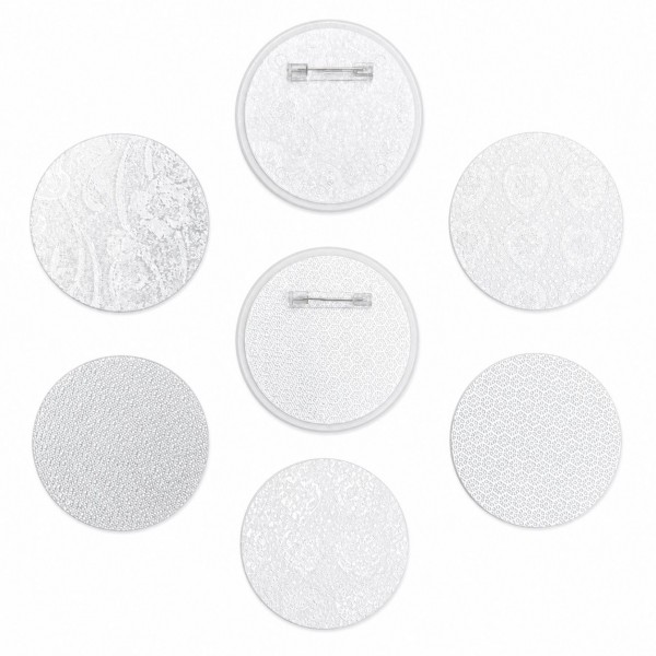 Rondjes papier zilverkleurig 60 mm - 50 stuks