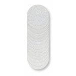 Rondjes papier zilverkleurig 60 mm - 50 stuks