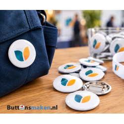 Buttons bedrukken met bedrijfslogo